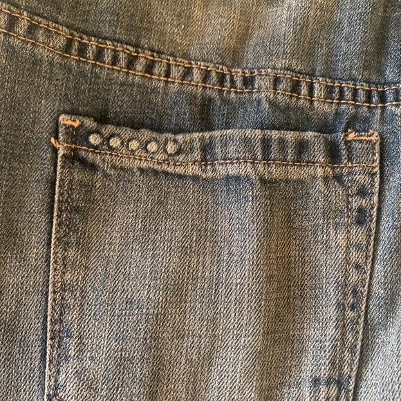 7 For All Mankind Cropped Overalls Large - Picture 7 of 15